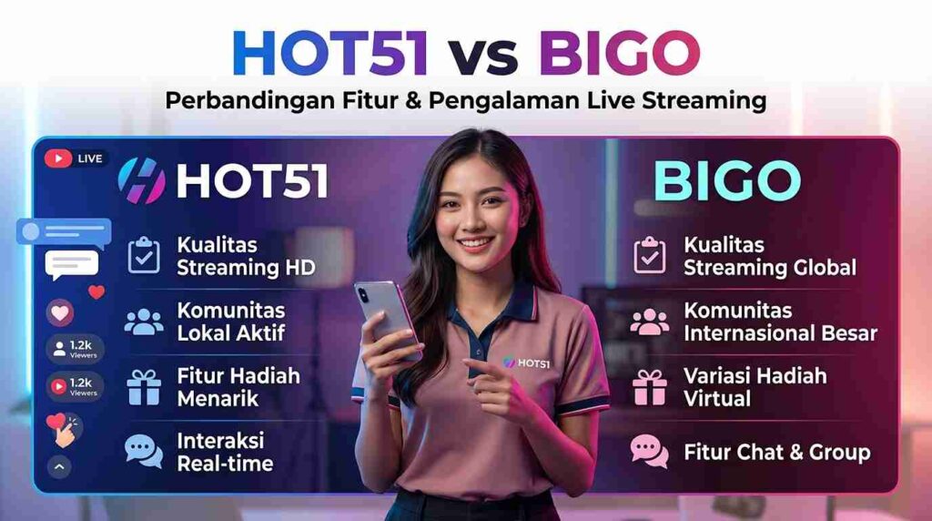 Perbandingan Hot51 dan Bigo: Fitur, Pengalaman, dan Pilihan Pengguna