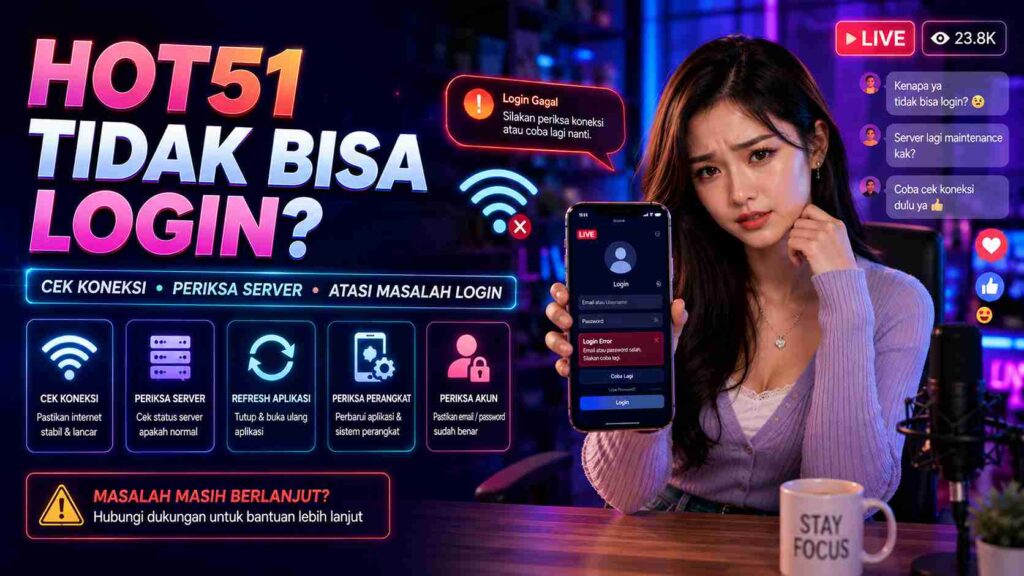 Hot51 Tidak Bisa Login? Penyebab dan Solusi yang Bisa Dicoba