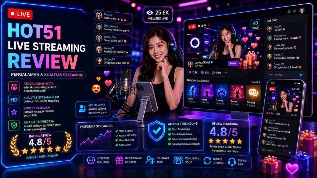 Hot51 Live Streaming Review: Pengalaman Pengguna dan Kualitas Streaming