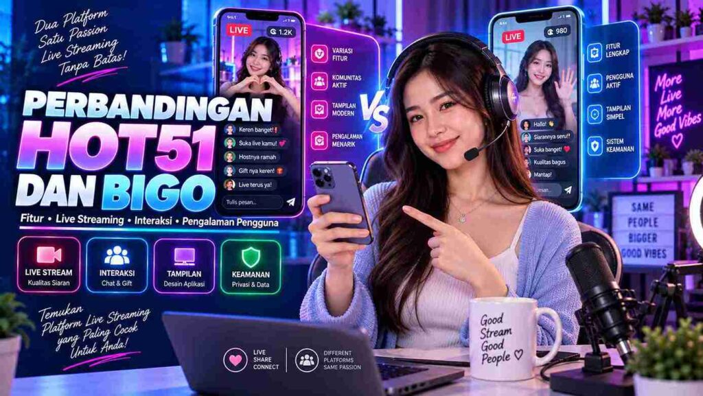 Perbandingan Hot51 dan Bigo: Fitur dan Pengalaman Live
