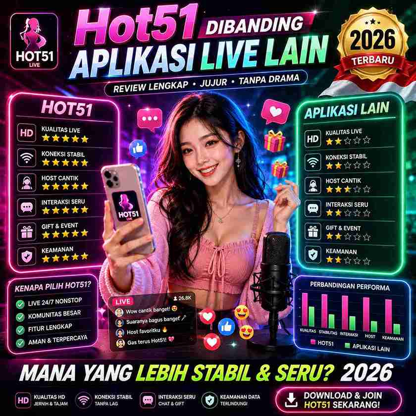 Hot51 Dibanding Aplikasi Live Lain: Mana yang Lebih Baik?