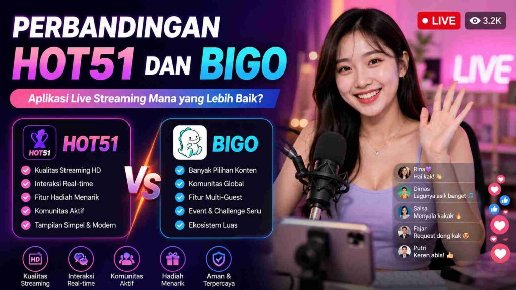 Perbandingan Hot51 dan Bigo: Mana yang Cocok untuk Livestream?